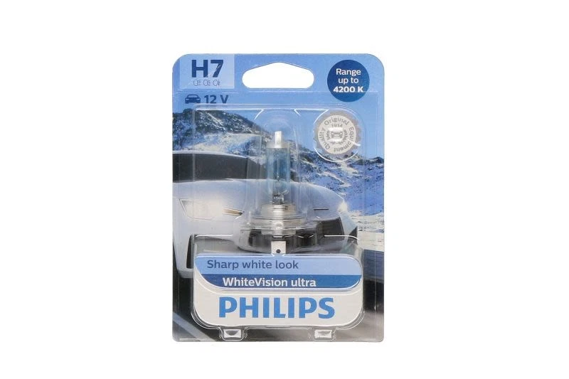 Glühlampe Halogen PHILIPS H7 WhiteVision Ultra 12V, 55W, 1 Stück [A] - Bild 1 von 1