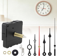 31 Mm 1-1/4 Inch Long Shaft Quartz Silent Clock Movement with 2 Pairs Pointer H