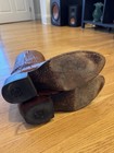 Brown Ostrich Leather Western Cowboy Boots Pull-On Pull Tabs — photo 3