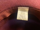 Target Womens 100% Wool Fedora Hat Burgundy Wide Brim Black Grosgrain Bow Band — photo 4