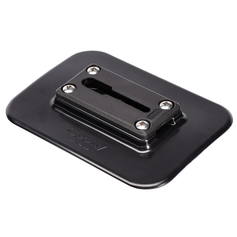 Scotty 0439 Track Mount Adaptor Glue On Pad for Inflatable Kayak Boat
