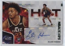 2020-21 Panini NBA Hoops Hot Signatures Rookies Green Elijah Hughes Auto 13c1