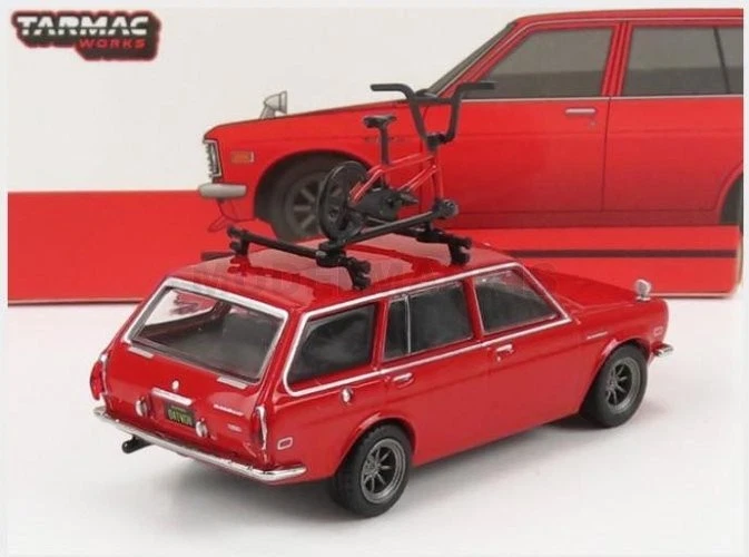 TARMAC T64G-026-RE DATSUN - 510 BLUEBIRD SW STATION WAGON 1971 - RED - 1/64 - Immagine 2 di 2