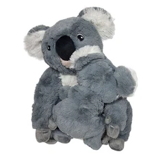 Ikea Gray Koala Bear Mama Baby Sotast Australia Plush Stuffed Animal 13"