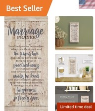Marriage Prayer Wood Plaque - - 5.5"x12" - Verse - Frame Wall Hanging Decor...