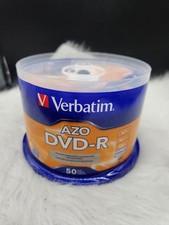 Verbatim AZO DVD-R 16X 4.7GB Branded Logo 50 Pack Blank DVDs Sealed