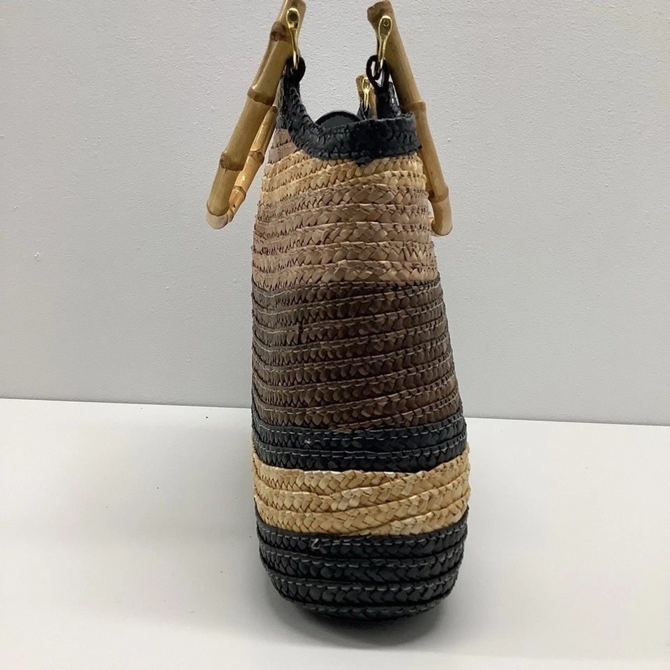 Bolso tejido marrón paja trigo ST. JOHN'S BAY (usado) Foto 2 de 4