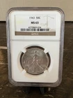 1943 Walking Liberty Half Dollar MS63 NGC