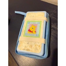 Disney Winnie the Pooh Friends Baby Wipes Travel Case Blue Zippered Pouch 9in