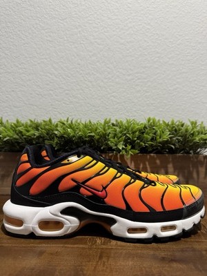 Nike Air Max Plus  Sunset  Running Shoes Black Orange Yellow HF0552-001 Size 11