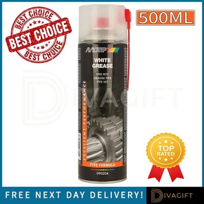 MOTIP PRO WHITE FETT PTFE SPRAY ÖL SCHMIERMITTEL 500ML FÜR AUTO METALLTEILE NEU