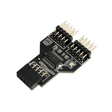 1Pcs USB2.0 Motherboard 9Pin to Dual 9Pin Male Adapter USB 9pin-2x9pin Splitt...