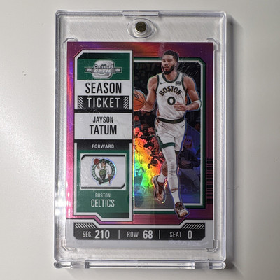 /75 Panini 2023-24 Contenders Optic Pink Prizm Jayson Tatum Celtics #54