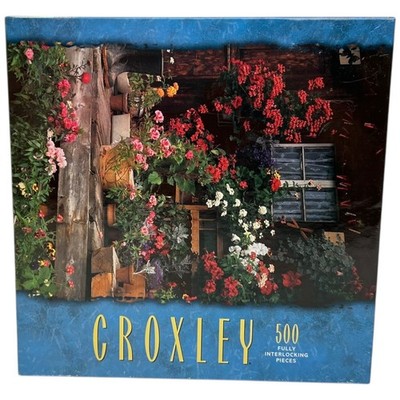 Croxley 500 Piece Puzzle Flowers Outside 2000 Hasbro Milton Bradley New Sealed