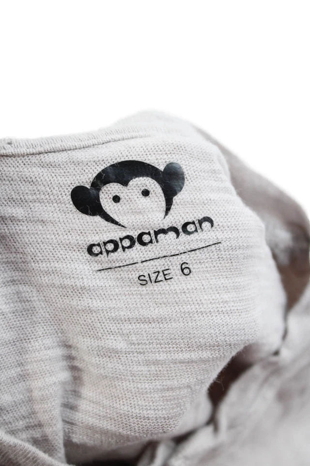 Camisa Henley Informal Manga Larga Algodón Niños Appaman Gris Talla 6 Foto 3 de 4