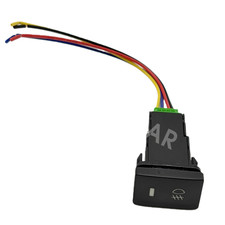 Fog Light Push Button Switch W/Amber Backlight Fit For Toyota Hilux 2005-2014