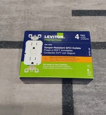 Leviton Protection GFTR1-4W Tamper Resistant GFCI Outlets NEW E2