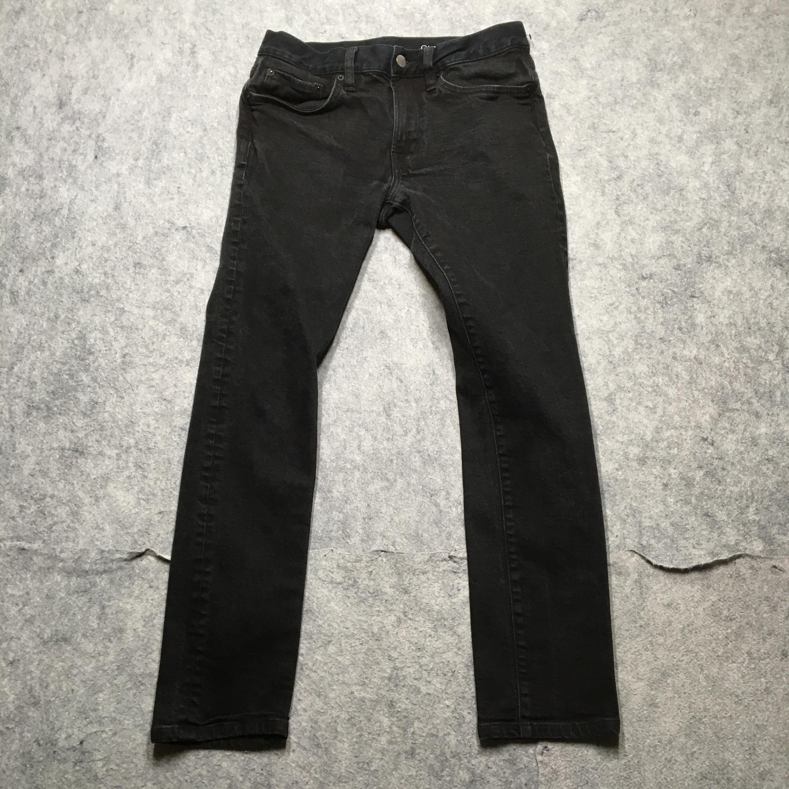 Outerknown S.E.A. Jeans Mens 29x30 Black Slim Straight Stretch Denim Pants