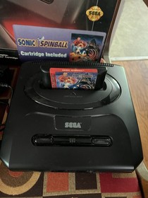 SEGA GENESIS MODEL 2 SONIC SPINBALL CONSOLE IN BOX Tested CIB