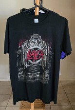 SLAYER FINAL WORLD TOUR EAGLE LOGO 2019 OZ TOUR TSHIRT DOWNLOAD FESTIVAL SIZE L