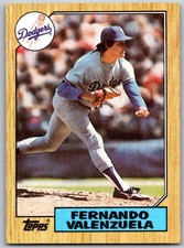 ⚾ 1987 Topps #410 Fernando Valenzuela Los Angeles Dodgers