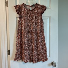 Wild Fable Women's Dress Size M Multicolor Floral Flutter Sleeve Babydoll Rayon