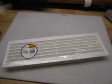 Two Sided White Air Vent Grille - 440Mm X 120Mm / 18" X 5" Inch Door Vent