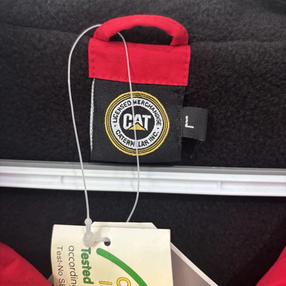 Nueva chaqueta aislante Caterpillar Red Fine Tex para hombre, talla L, impermeable de colección Foto 3 de 4