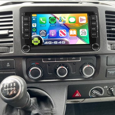 4+64GB Für VW T5 Transporter Caravelle 2010-16 Android 15 Carplay Autoradio Navi