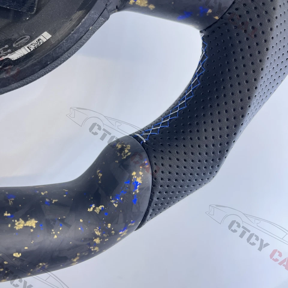 Custom Forged Carbon Fiber Steering Wheel for Lamborghini Gallardo 2004-2014 - Image 2 of 4