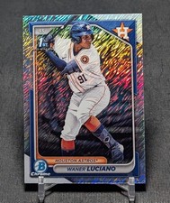 Waner Luciano 1st Shimmer Refractor Rookie RC 2024 Bowman Card #BCP-208 Astros