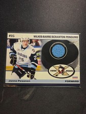 2008/09 Wilkes Barre Scranton Penguins WBS Jersey Card #25 Janne Pesonen