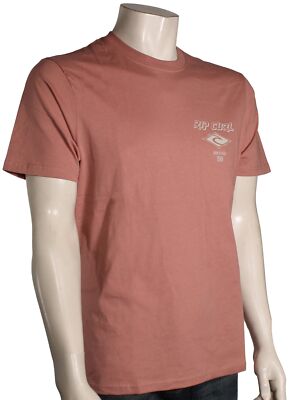 Rip Curl Fade Out Icon T-Shirt - Mushroom - New