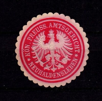 422727/ Siegelmarke – Kön. Preuss. Amtsgericht Neuhaldensleben | eBay