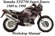 YAMAHA XTZ750 SUPER TENERE 1989 to 1998 WORKSHOP MANUAL - PDF Files