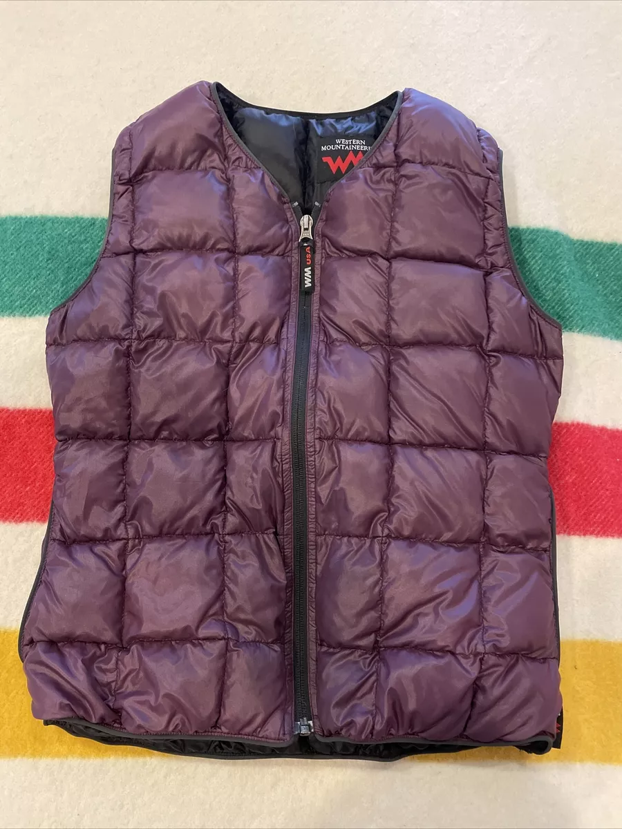 Women's Western Mountaineering Flash Vest Maroon S VGUC | eBay