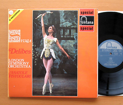SFL 14121-2 Delibes Sylvia Anatole Fistoulari LSO 2xLP Fontana Stereo NM/EX