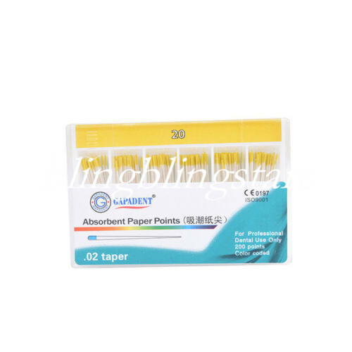 200 Pcs Dental Absorbent Paper Points Endodontic Gutta Percha Sterile #15-#40 - Picture 12 of 44