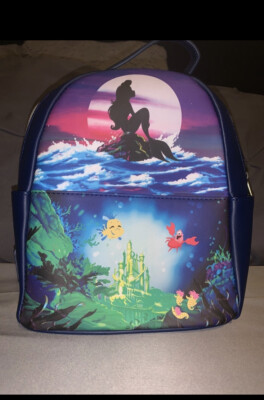 Loungefly The Little Mermaid Ariel silhouette mini backpack  display picture 3