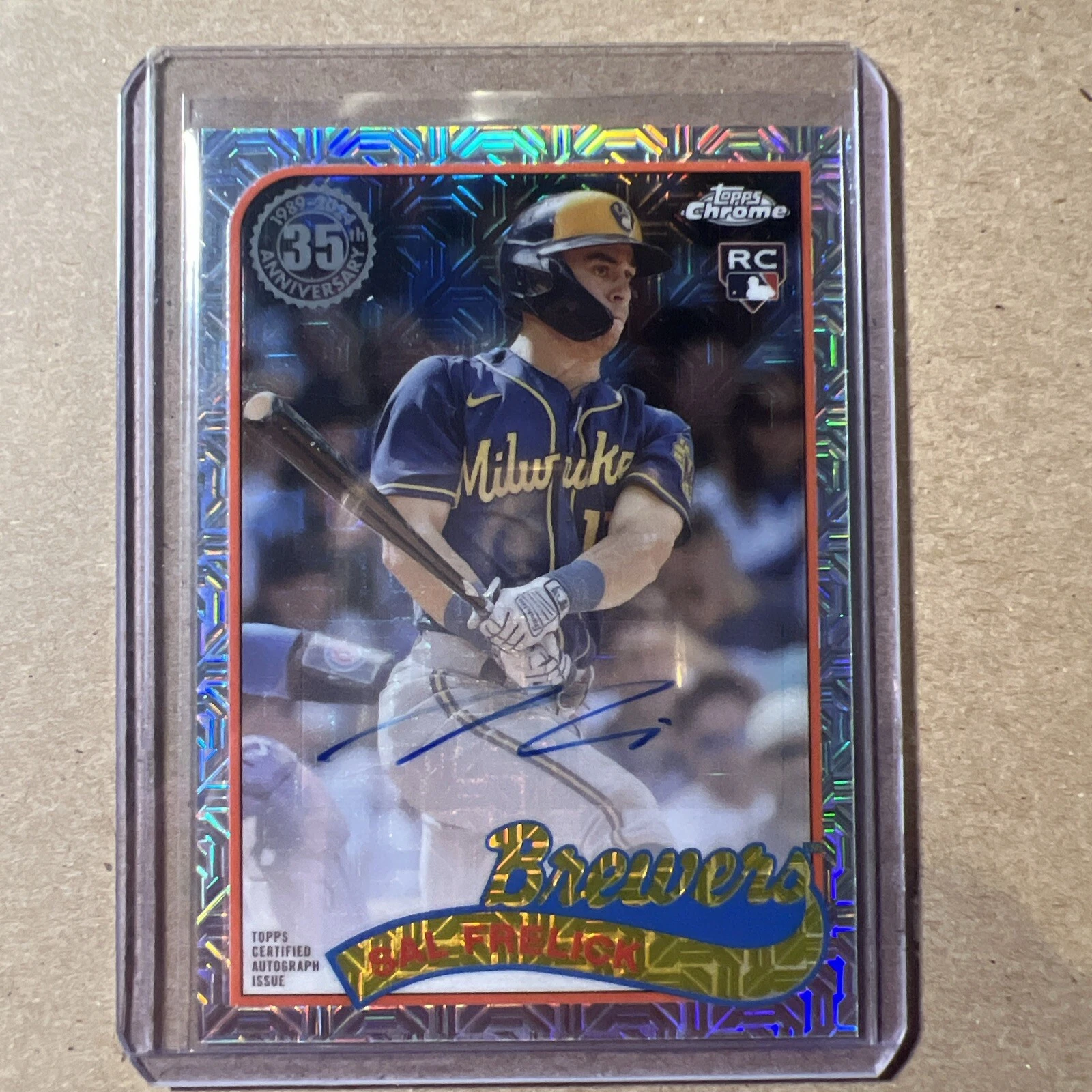 2024 Topps Series 1 SAL FRELICK 1989 BASEBALL CHROME SILVER PACK AUTO /299 RC