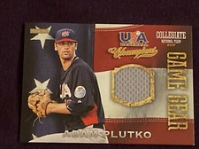 adam plutko 2013 Panini USA Baseball Game Gear Jersey Card # 39