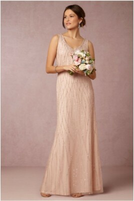Brooklyn Blush Rose Anthropologie Dress Gown Sz 18 BHLDN | eBay