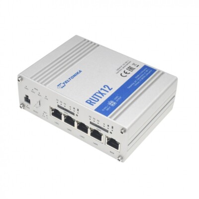 TELTONIKA Dual LTE Cat6 Industrial Cellular Router RUTX12