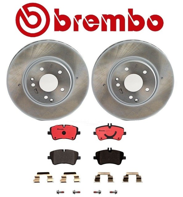 For Mercedes R171 W203 Front Brake Kit Coated Disc Rotors & Ceramic