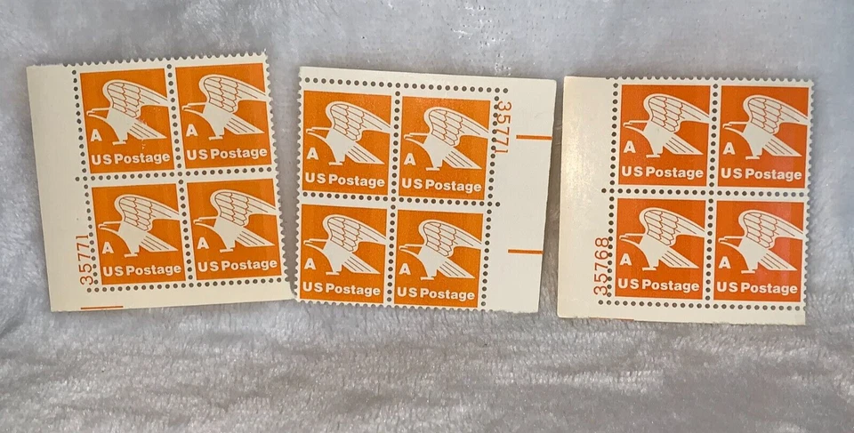 1978 US Postage Stamp A Rate Eagle 3 Plate Block Of 4  15c Scott #1735 - Image 4 of 4