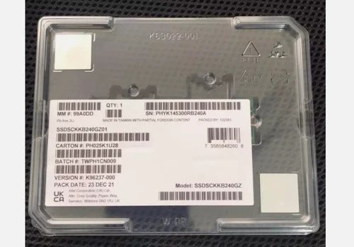 Intel D3 S4520 240GB SSD SSDSCKKB240GZ01 M.2 2280 6Gb/s SATA5 Solid State Drive