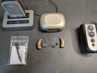 Phonak Bolero Q90-M312 BTE Bluetooth premium model +Free Remote+TV Streamer