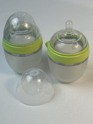 Como Tomo Soft Hygenic Silicone Baby Bottle Set Of Two New Oz