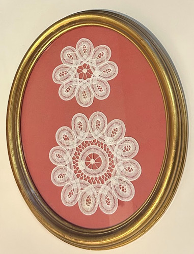 Framed Vintage Lace Bruges Belgium