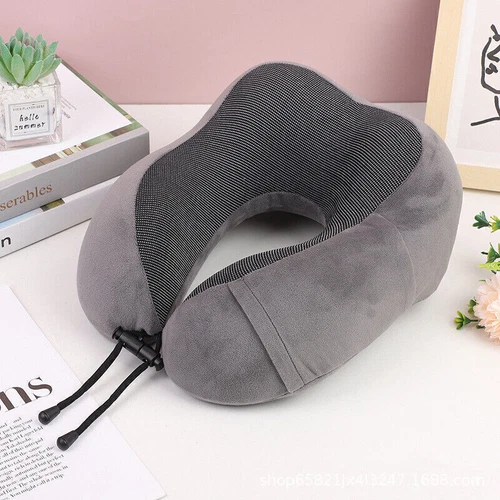 New Memory Foam U Shaped Travel Pillow Neck Support Soft Head Rest Car Plane A - Picture 3 of 24